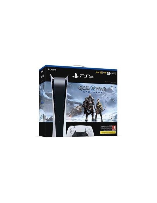 PS5 Console 825GB Digital Ed. White + God of War: Ragnarok VCH